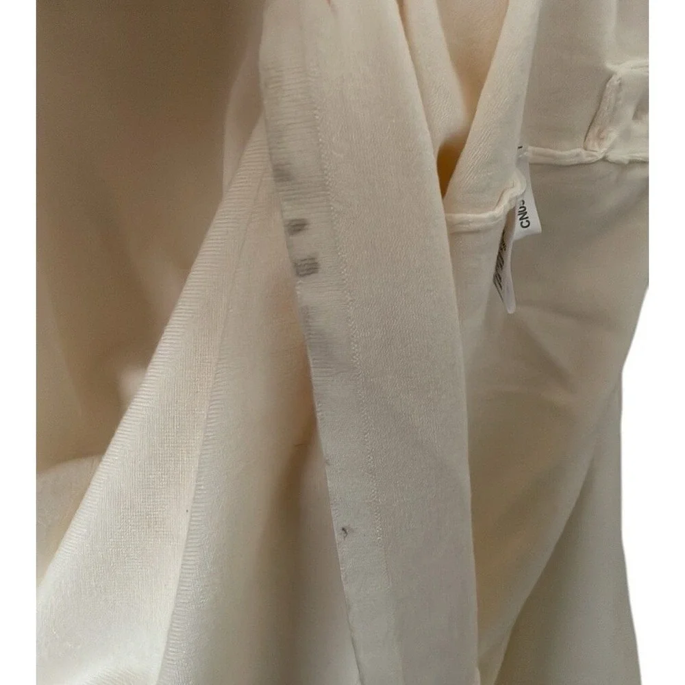 New‎ York & Company Women's Cream Soft Knit Waist Tie Midi Sweater Dress Size L